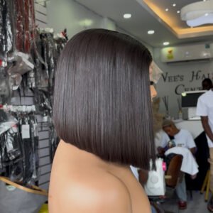 10-Inch Baby thin Natural Black (Bone Straight)